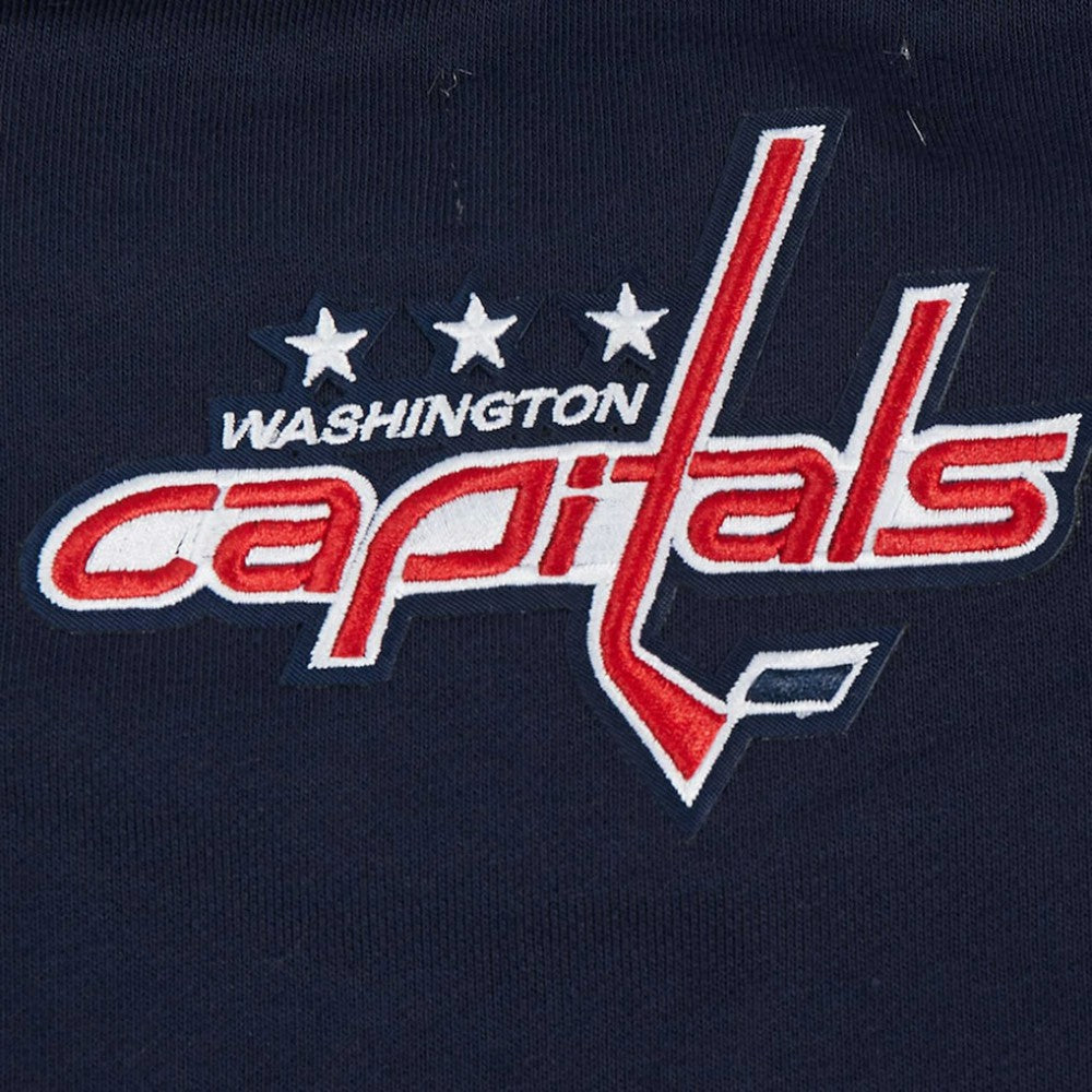 Washington Capitals Pro Standard Women's Area Code Cropped Pullover Sweatshirt - Navy | NHL on sale