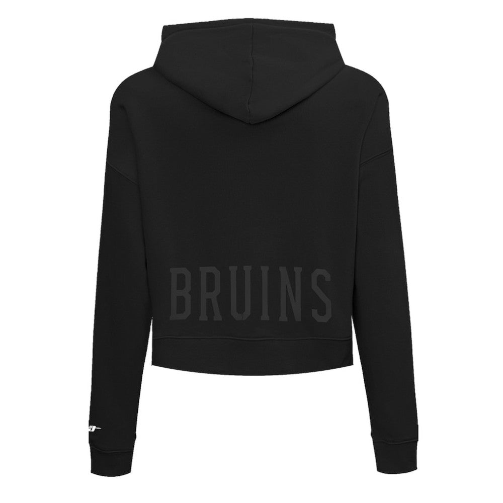 Boston Bruins Pro Standard Women's Jewels Cropped Pullover Hoodie - Black | NHL near me