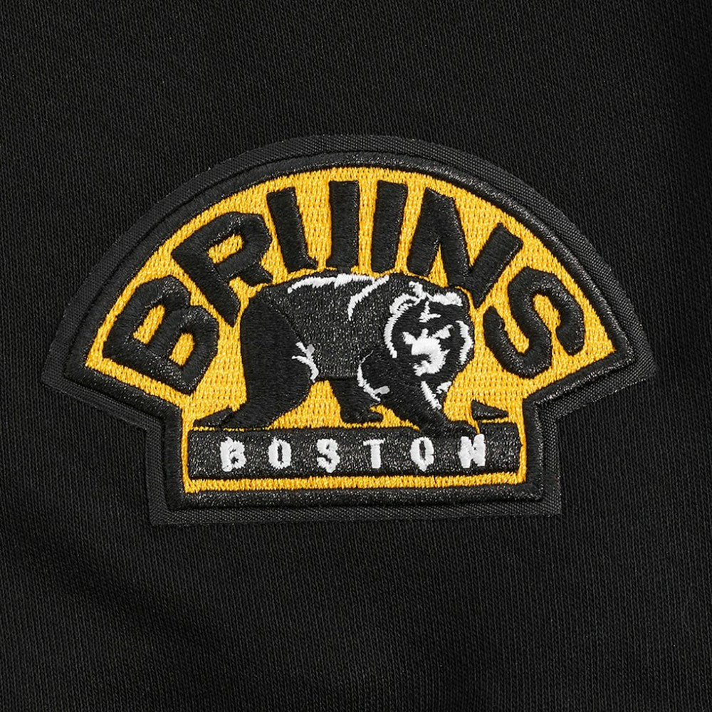 Boston Bruins Pro Standard Women's Jewels Cropped Pullover Hoodie - Black | NHL near me