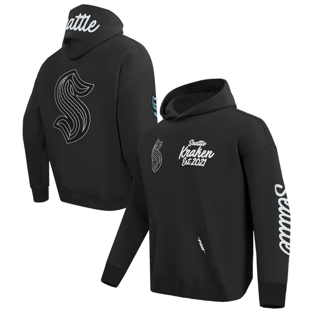 Seattle Kraken Pro Standard Paint the City Pullover Hoodie - Black | NHL sale