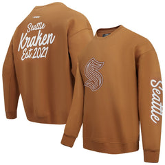 Seattle Kraken Pro Standard Paint the City Pullover Sweatshirt - Brown | NHL on sale