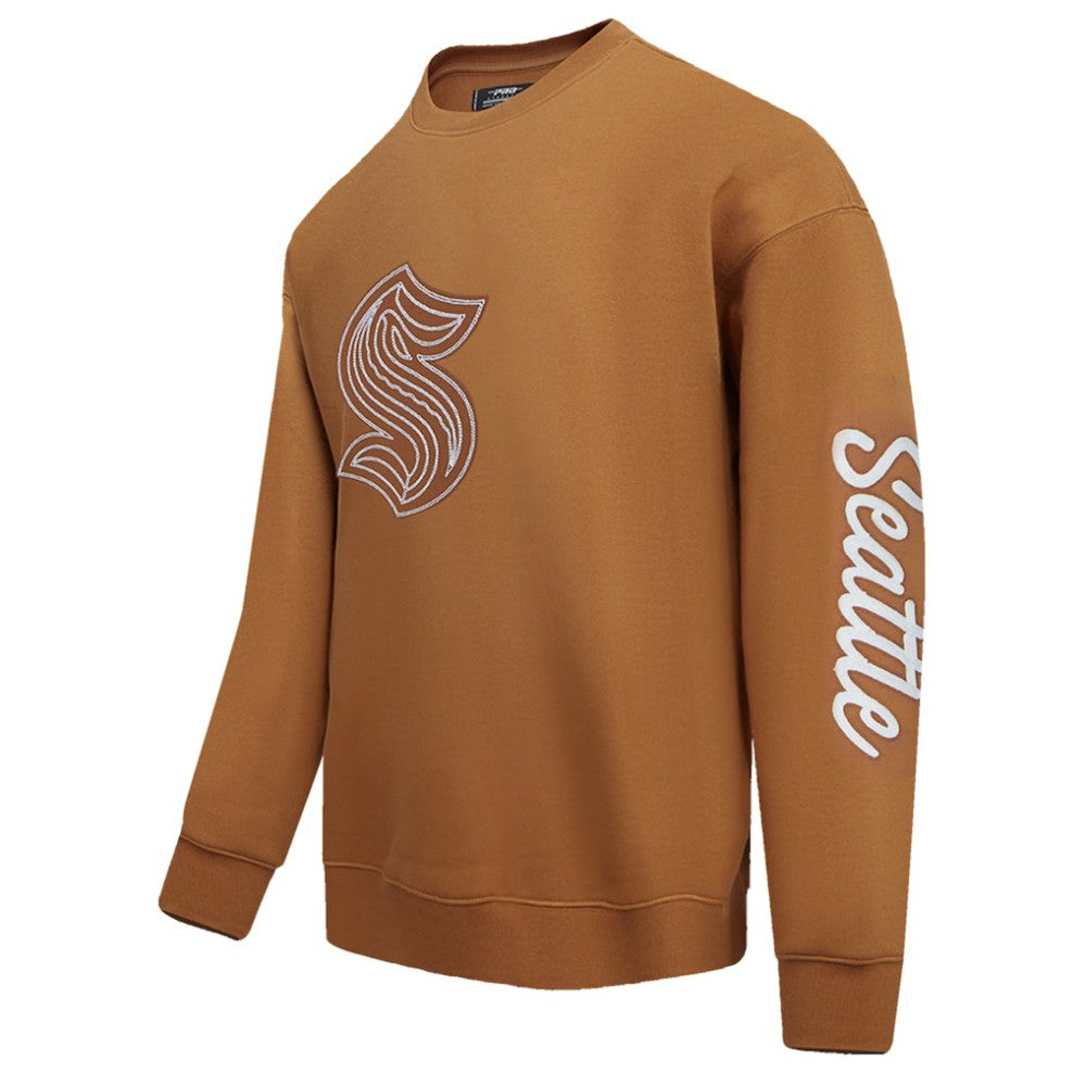 Seattle Kraken Pro Standard Paint the City Pullover Sweatshirt - Brown | NHL on sale