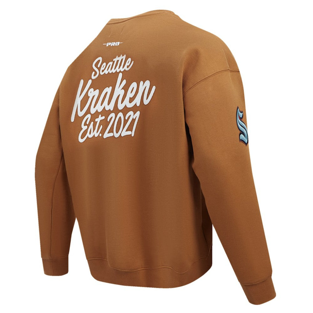 Seattle Kraken Pro Standard Paint the City Pullover Sweatshirt - Brown | NHL on sale