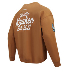 Seattle Kraken Pro Standard Paint the City Pullover Sweatshirt - Brown | NHL on sale