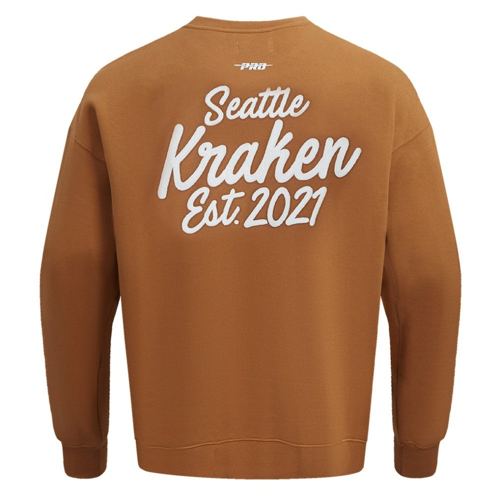 Seattle Kraken Pro Standard Paint the City Pullover Sweatshirt - Brown | NHL on sale
