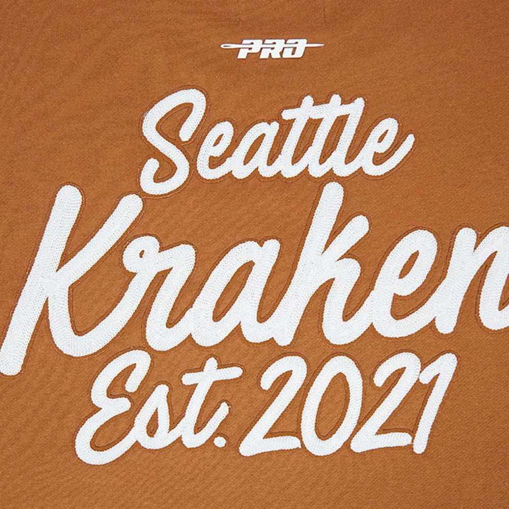 Seattle Kraken Pro Standard Paint the City Pullover Sweatshirt - Brown | NHL on sale