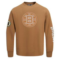 Boston Bruins Pro Standard Paint the City Pullover Sweatshirt - Brown | NHL discount