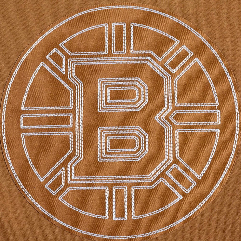 Boston Bruins Pro Standard Paint the City Pullover Sweatshirt - Brown | NHL discount