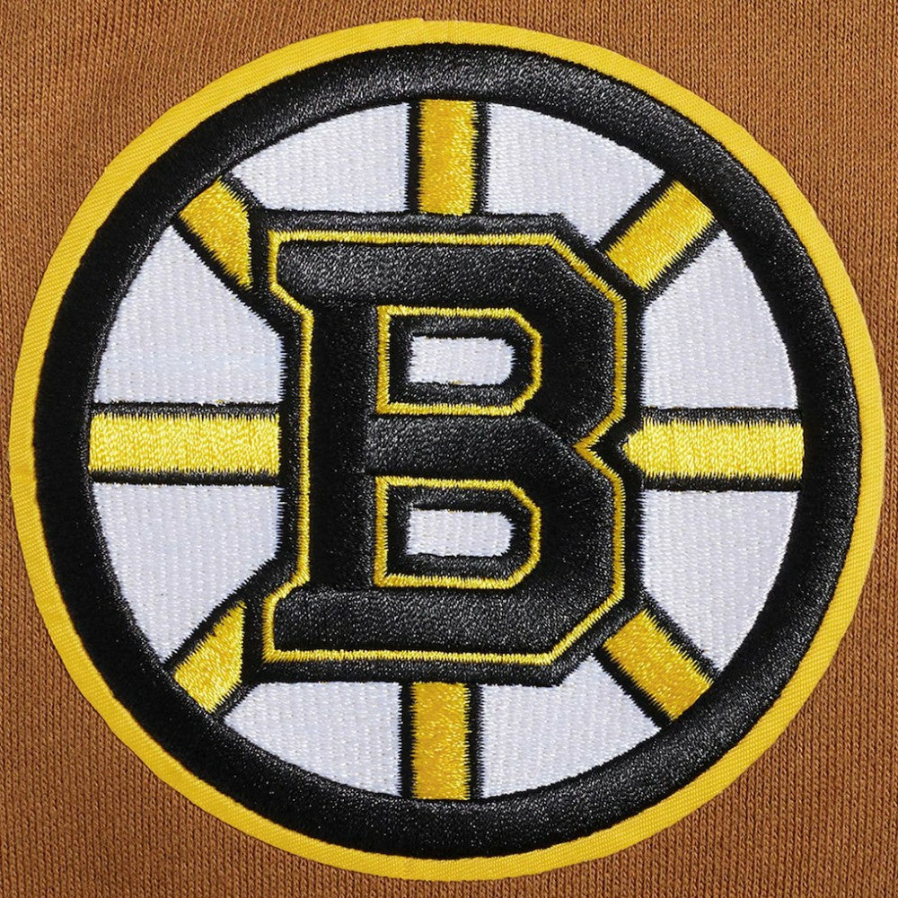 Boston Bruins Pro Standard Paint the City Pullover Sweatshirt - Brown | NHL discount