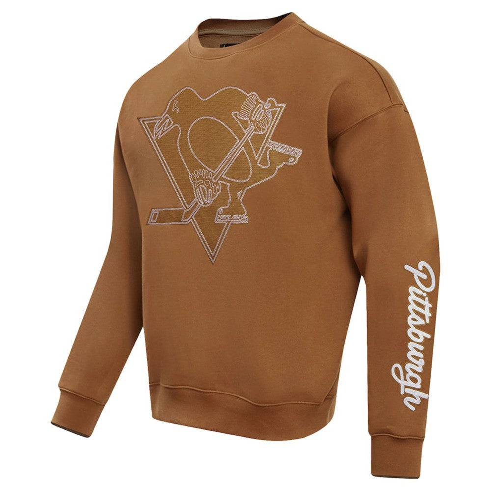 Pittsburgh Penguins Pro Standard Paint the City Pullover Sweatshirt - Brown | NHL on sale
