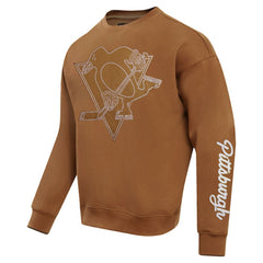 Pittsburgh Penguins Pro Standard Paint the City Pullover Sweatshirt - Brown | NHL on sale