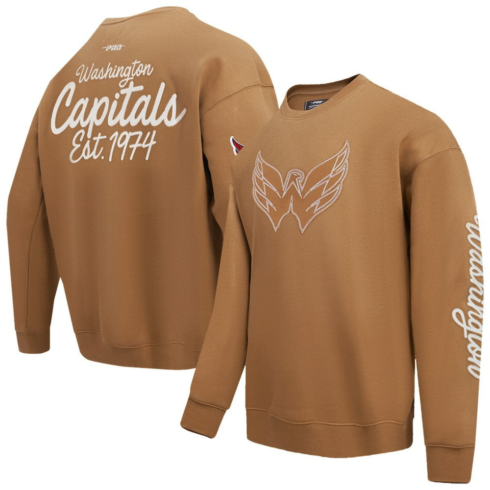 Washington Capitals Pro Standard Paint the City Pullover Sweatshirt - Brown | NHL discount