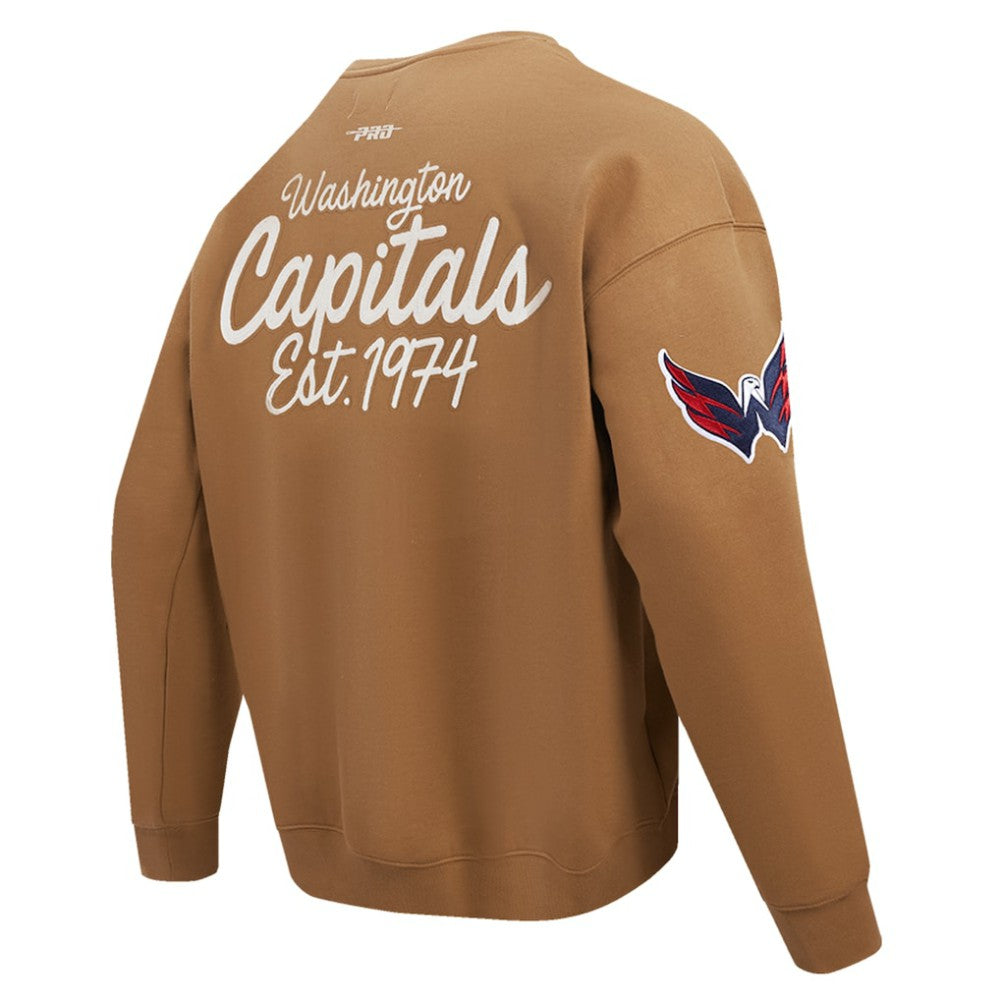 Washington Capitals Pro Standard Paint the City Pullover Sweatshirt - Brown | NHL discount