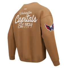 Washington Capitals Pro Standard Paint the City Pullover Sweatshirt - Brown | NHL discount