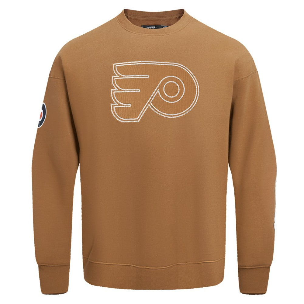 Philadelphia Flyers Pro Standard Paint the City Pullover Sweatshirt - Brown | NHL discount