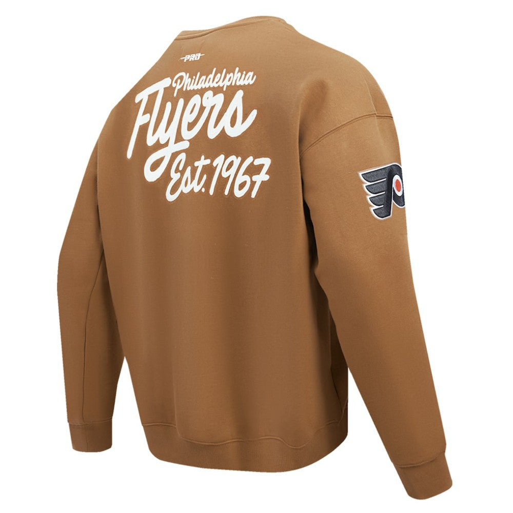Philadelphia Flyers Pro Standard Paint the City Pullover Sweatshirt - Brown | NHL discount