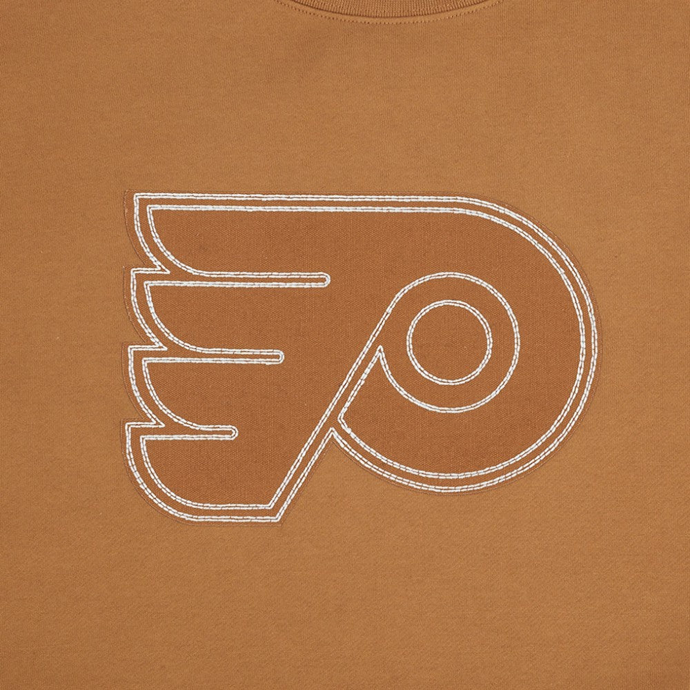 Philadelphia Flyers Pro Standard Paint the City Pullover Sweatshirt - Brown | NHL discount