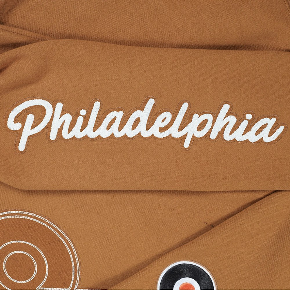 Philadelphia Flyers Pro Standard Paint the City Pullover Sweatshirt - Brown | NHL discount