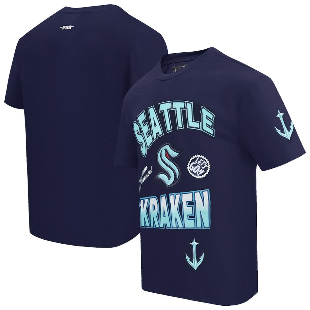 Seattle Kraken Pro Standard Turn It Up T-Shirt - Deep Sea Blue | NHL Clearance