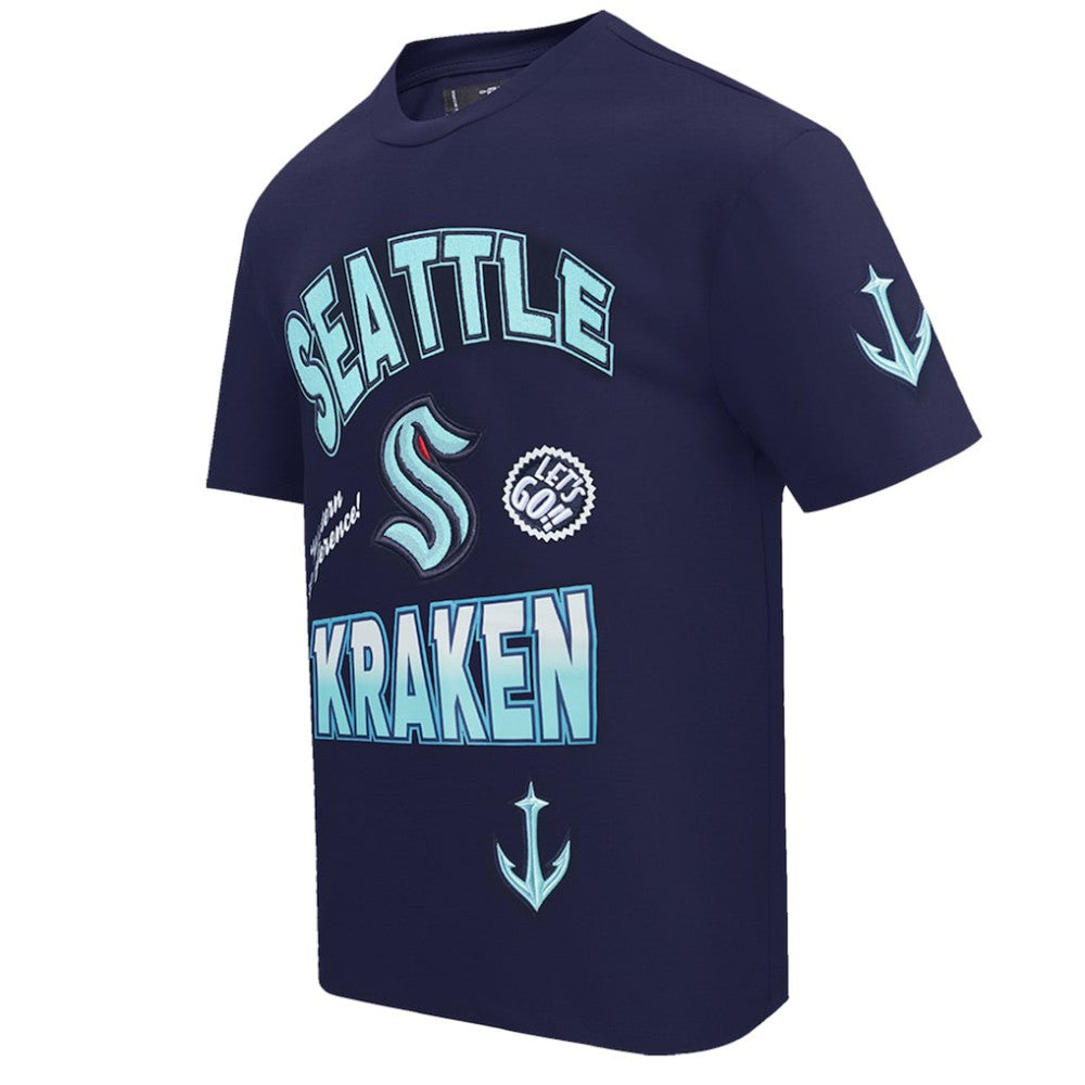 Seattle Kraken Pro Standard Turn It Up T-Shirt - Deep Sea Blue | NHL Clearance