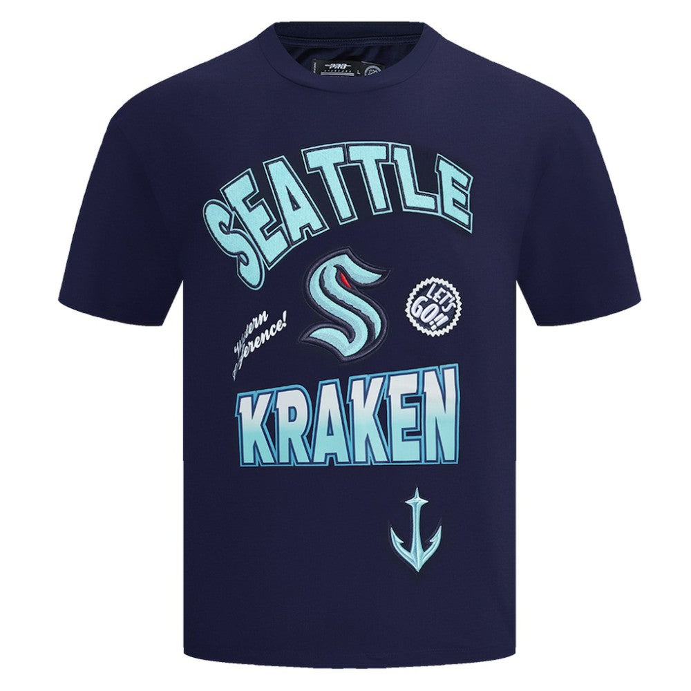 Seattle Kraken Pro Standard Turn It Up T-Shirt - Deep Sea Blue | NHL Clearance