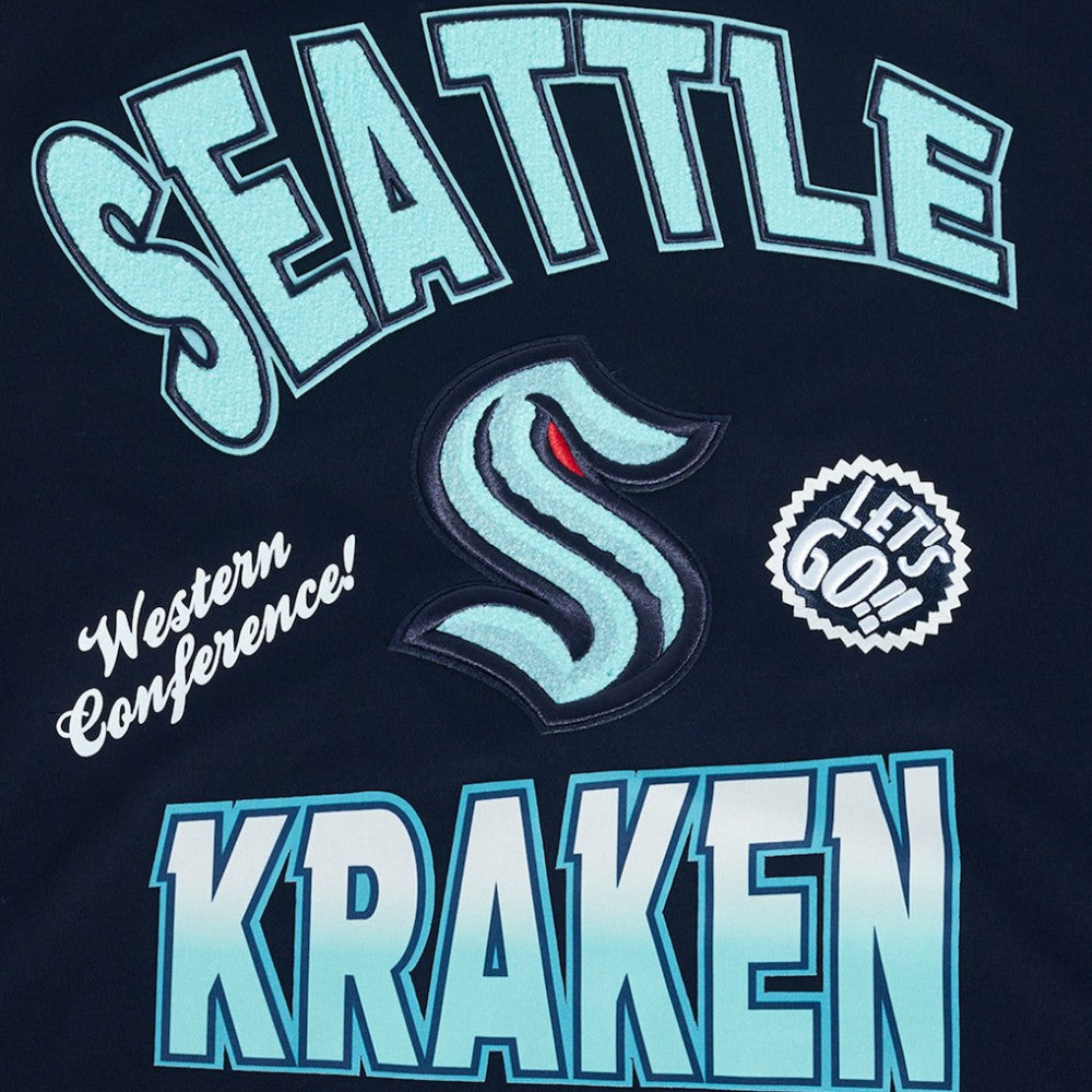 Seattle Kraken Pro Standard Turn It Up T-Shirt - Deep Sea Blue | NHL Clearance