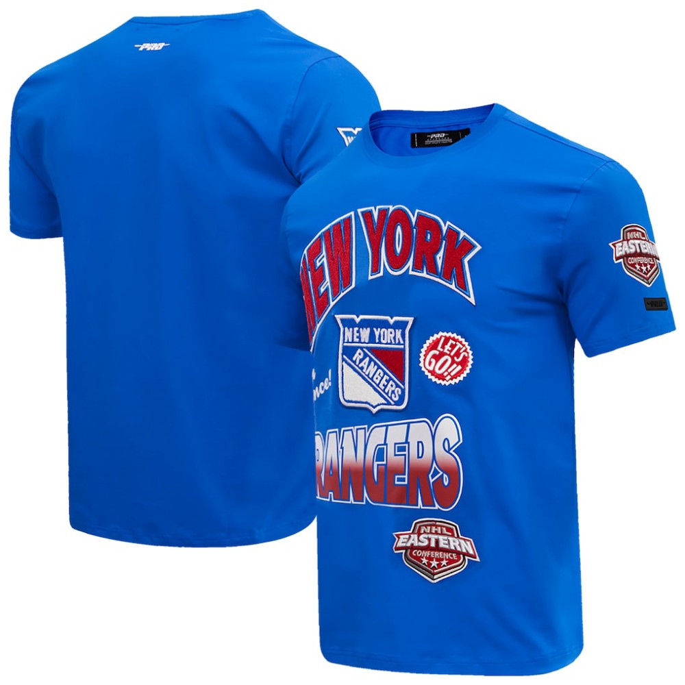New York Rangers Pro Standard Turn It Up T-Shirt - Blue | NHL sale