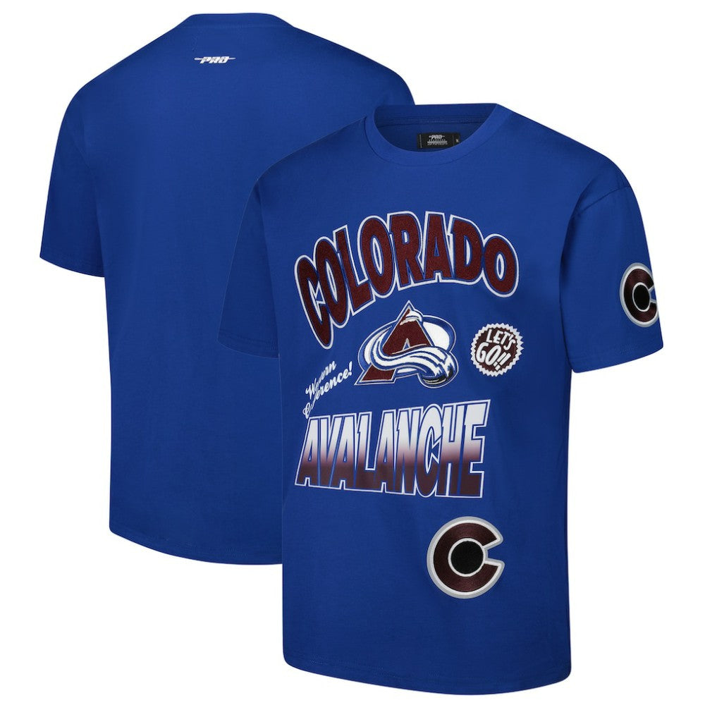 Colorado Avalanche Pro Standard Turn It Up Dropped Shoulder T-Shirt - Blue | NHL online