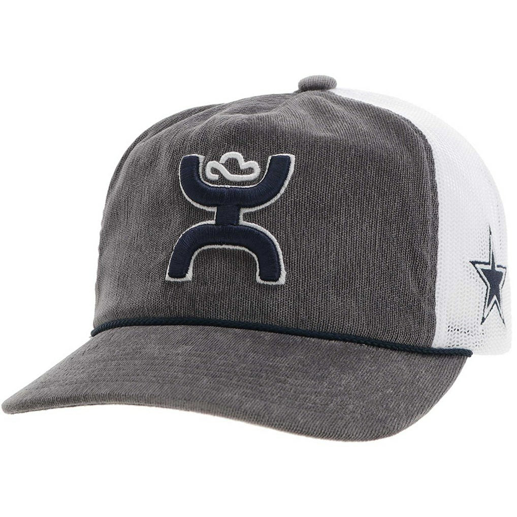 Dallas Cowboys HOOey H Cord Trucker Adjustable Hat - Gray - NFL