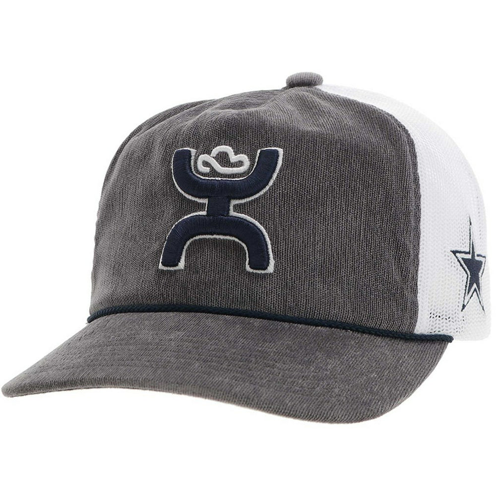 Dallas Cowboys HOOey H Cord Trucker Adjustable Hat - Gray - NFL