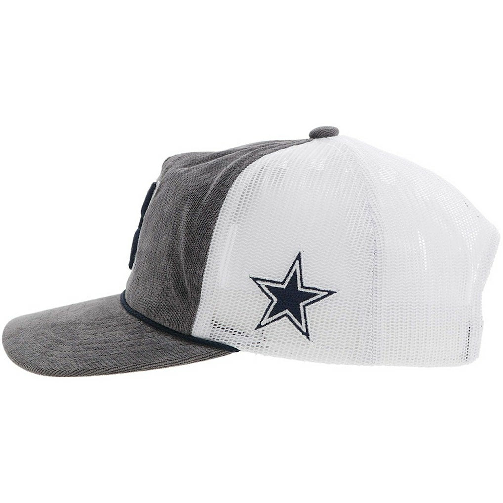 Dallas Cowboys HOOey H Cord Trucker Adjustable Hat - Gray - NFL