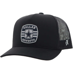 Dallas Cowboys HOOey Patch Rope Trucker Adjustable Hat - Black - NFL