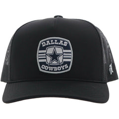 Dallas Cowboys HOOey Patch Rope Trucker Adjustable Hat - Black - NFL
