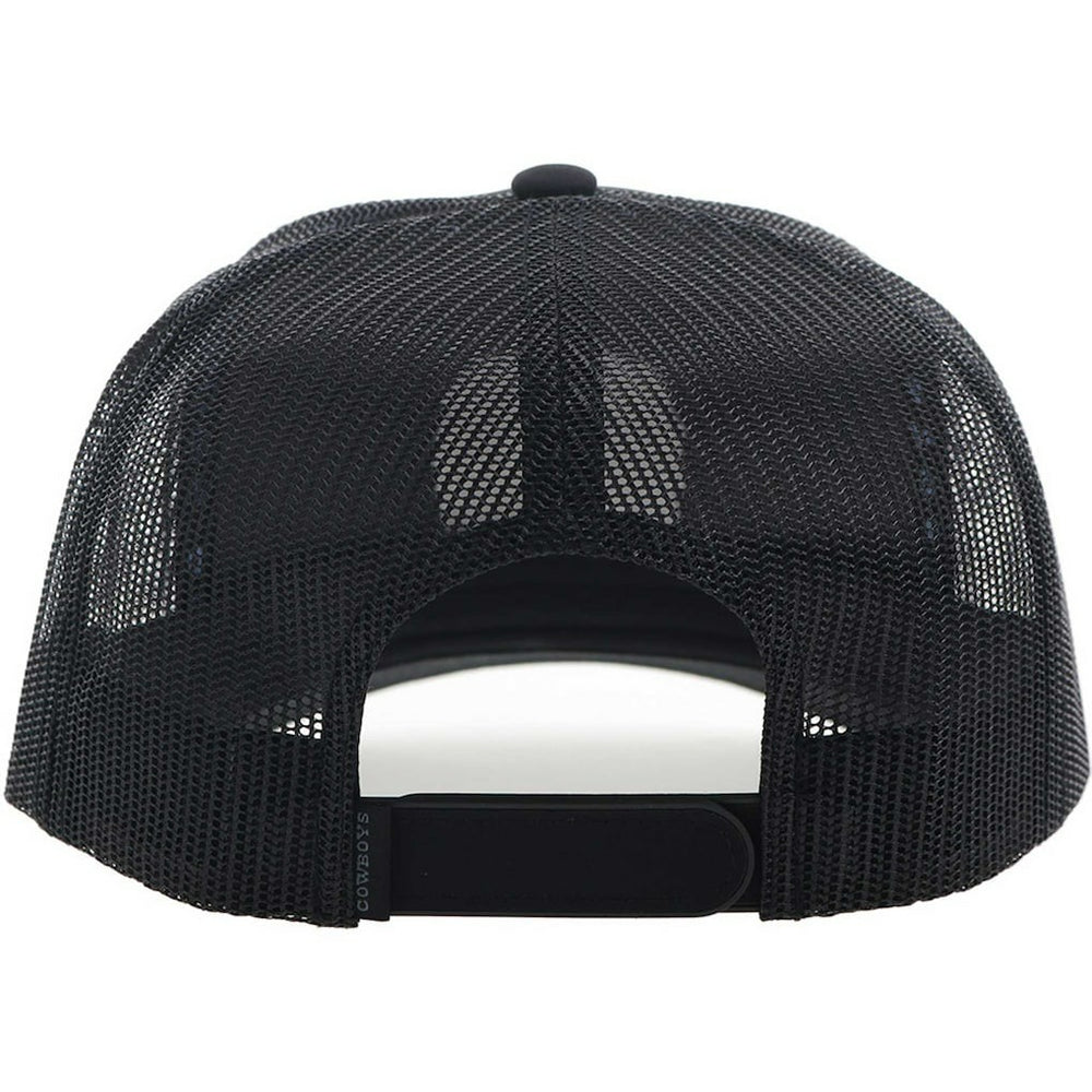 Dallas Cowboys HOOey Patch Rope Trucker Adjustable Hat - Black - NFL