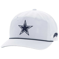 Dallas Cowboys HOOey Star Logo Rope Adjustable Hat - White - NFL