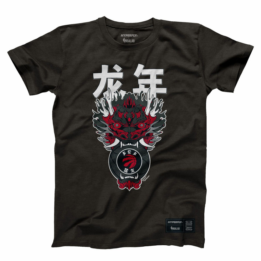 Toronto Raptors Hyperfly Unisex Year of the Dragon Lunar New Year Collection T-Shirt Heather Black
