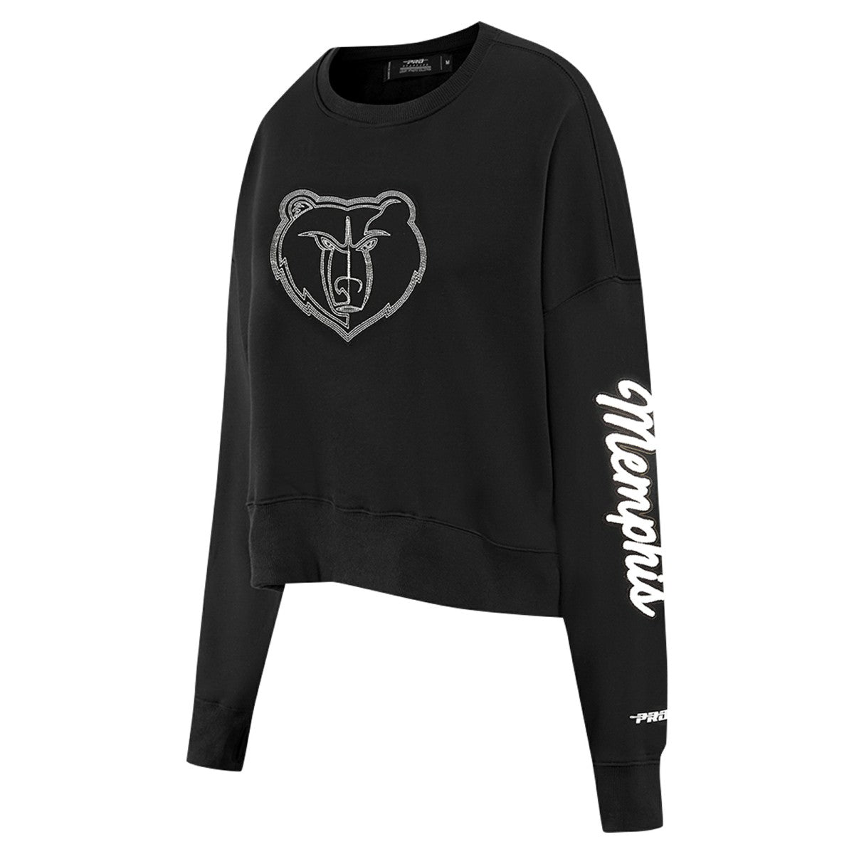 Memphis Grizzlies Pro Standard Women's Paint The City Cropped Pullover Sweatshirt Black