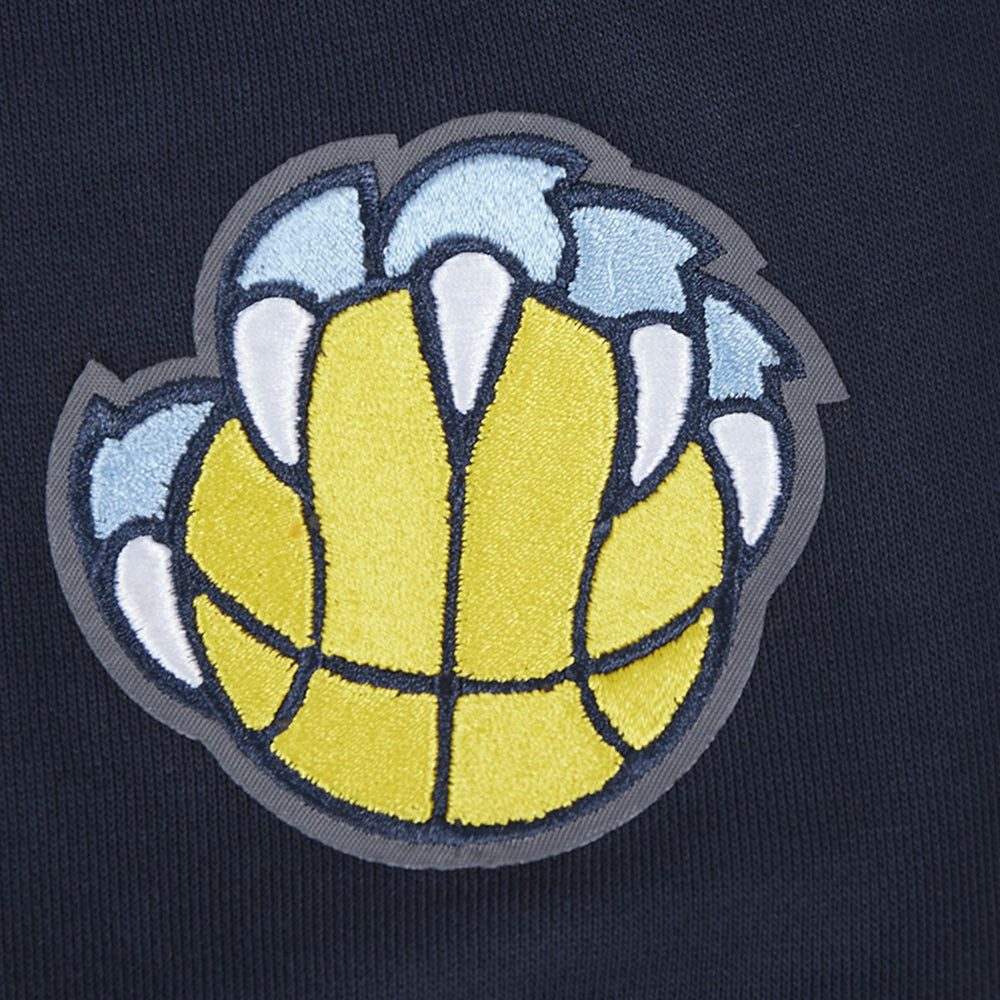 Memphis Grizzlies Pro Standard Women's Jewels Cropped Pullover Hoodie Navy
