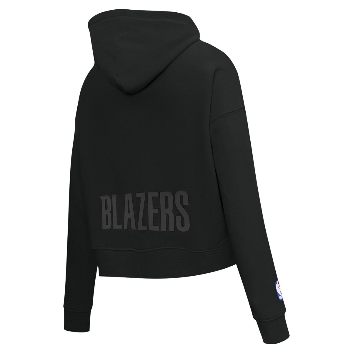 Portland Trail Blazers Pro Standard Women's Jewels Cropped Pullover Hoodie Black