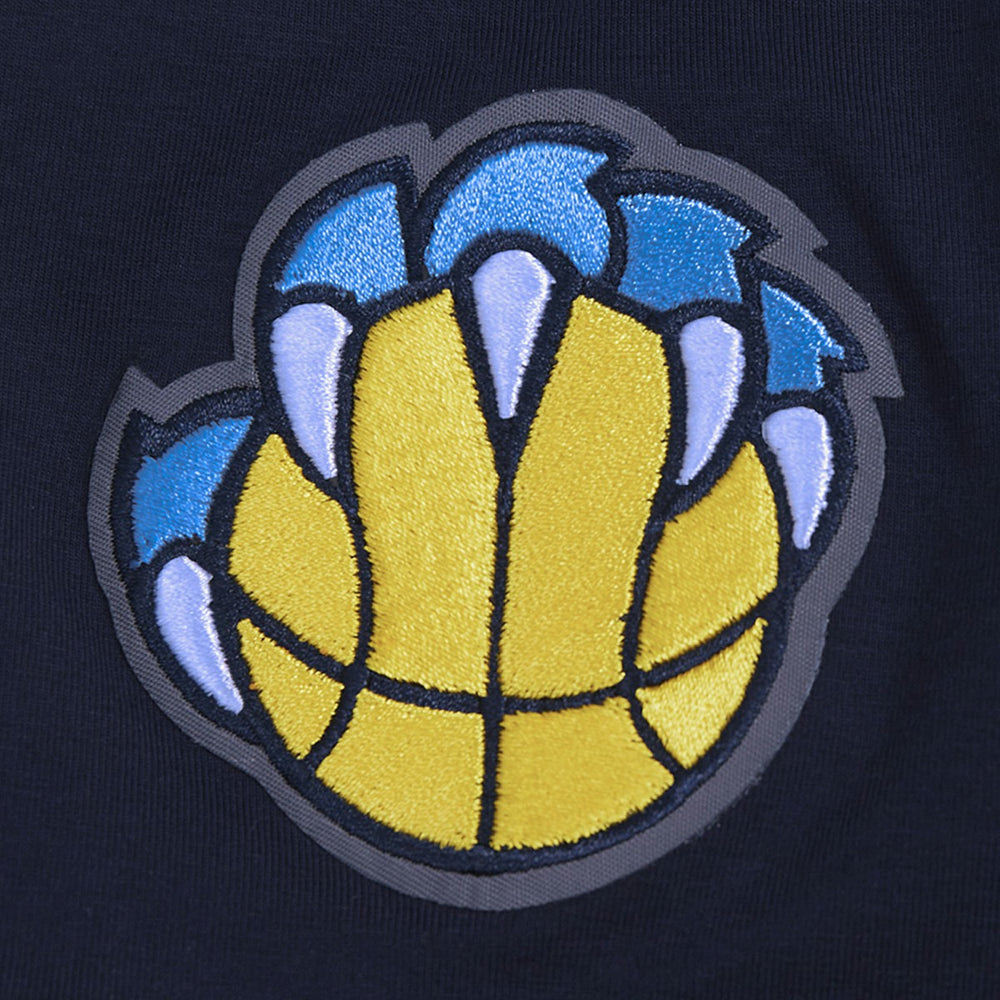 Memphis Grizzlies Pro Standard Women's Jewels Boxy Cropped T-Shirt Navy