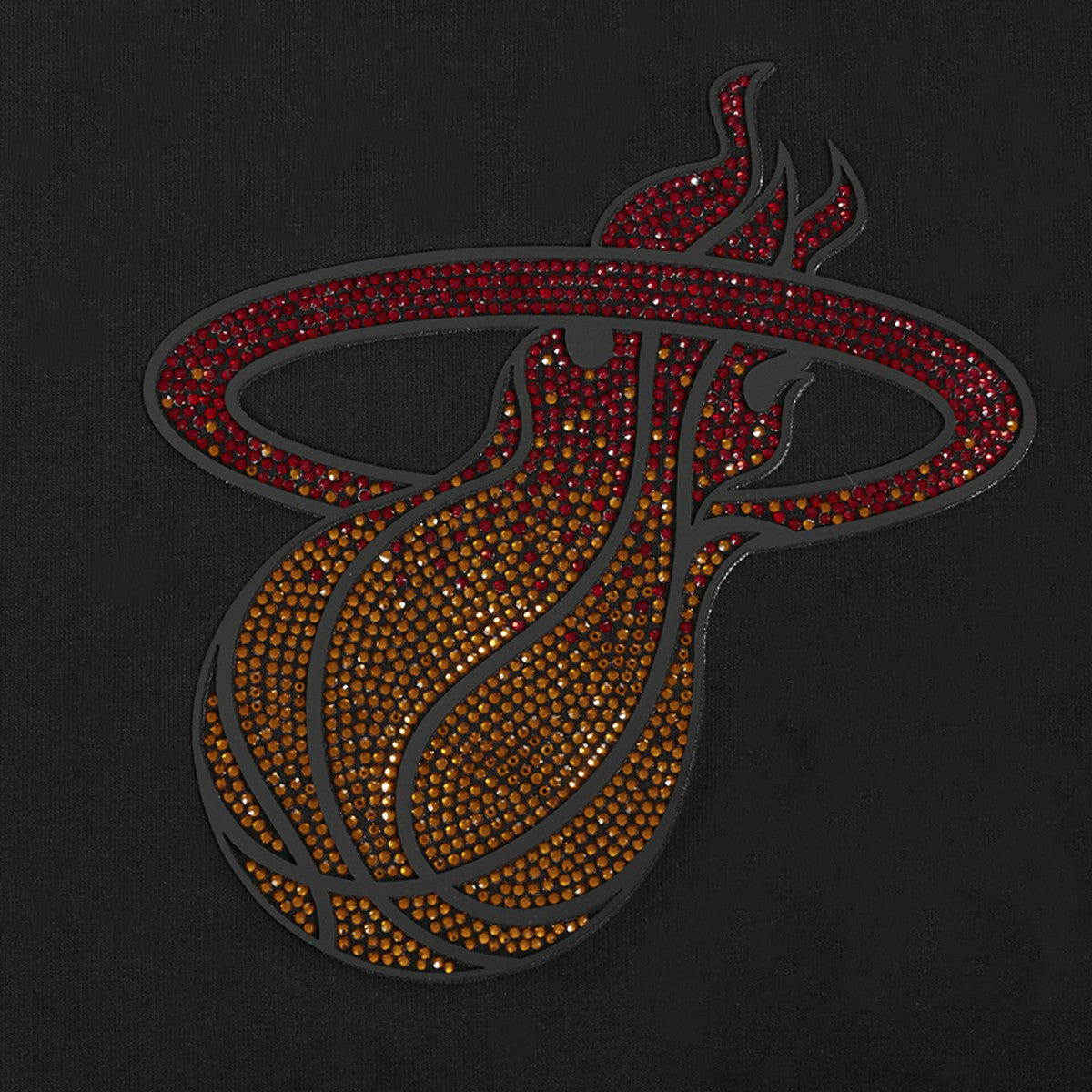 Miami Heat Pro Standard Women's Jewels Boxy Cropped T-Shirt Black