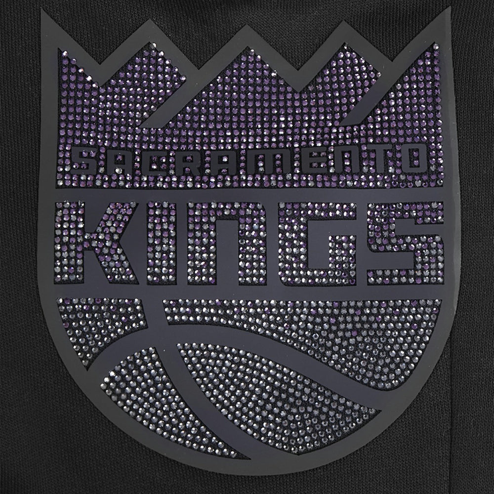 Sacramento Kings Pro Standard Women's Jewels Boxy Cropped T-Shirt Black
