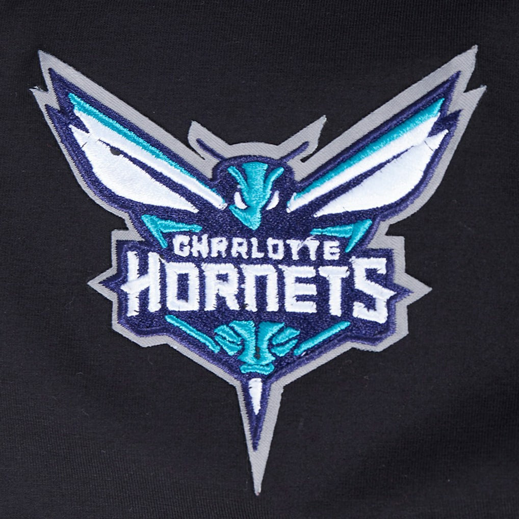 Charlotte Hornets Pro Standard Women's Jewels Boxy Cropped T-Shirt Black