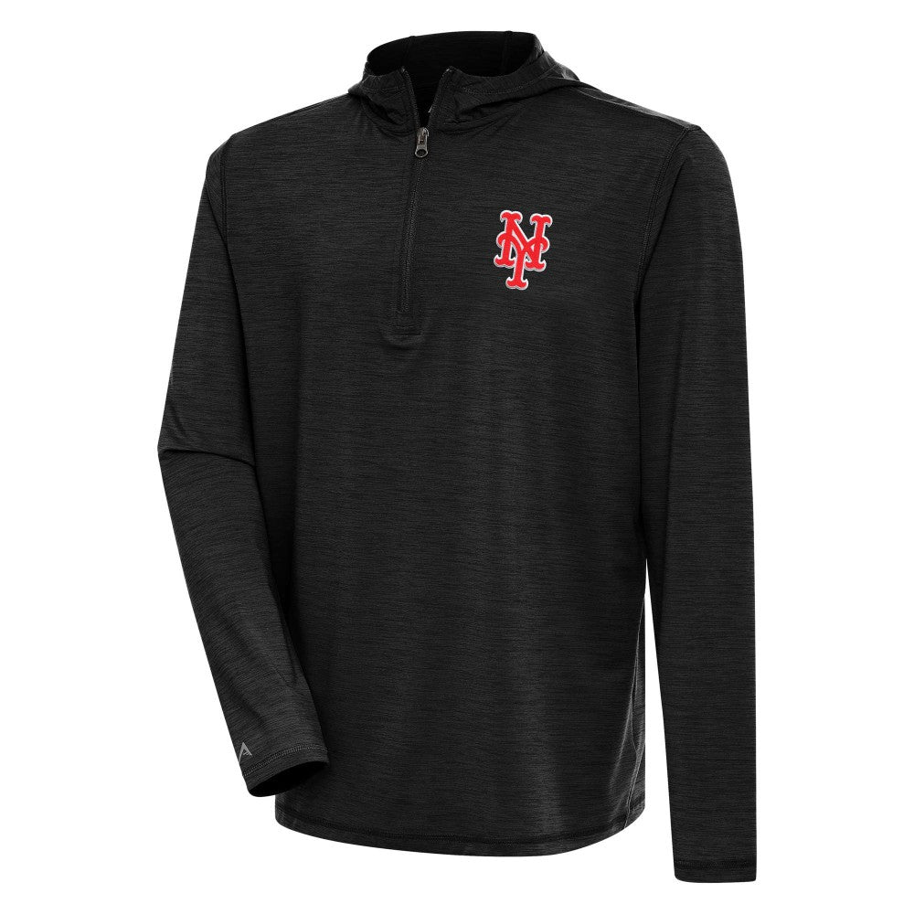 New York Mets Antigua Tidy Quarter-Zip Hoodie Outlet