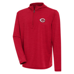 Cincinnati Reds Antigua Tidy Quarter-Zip Hoodie Sale