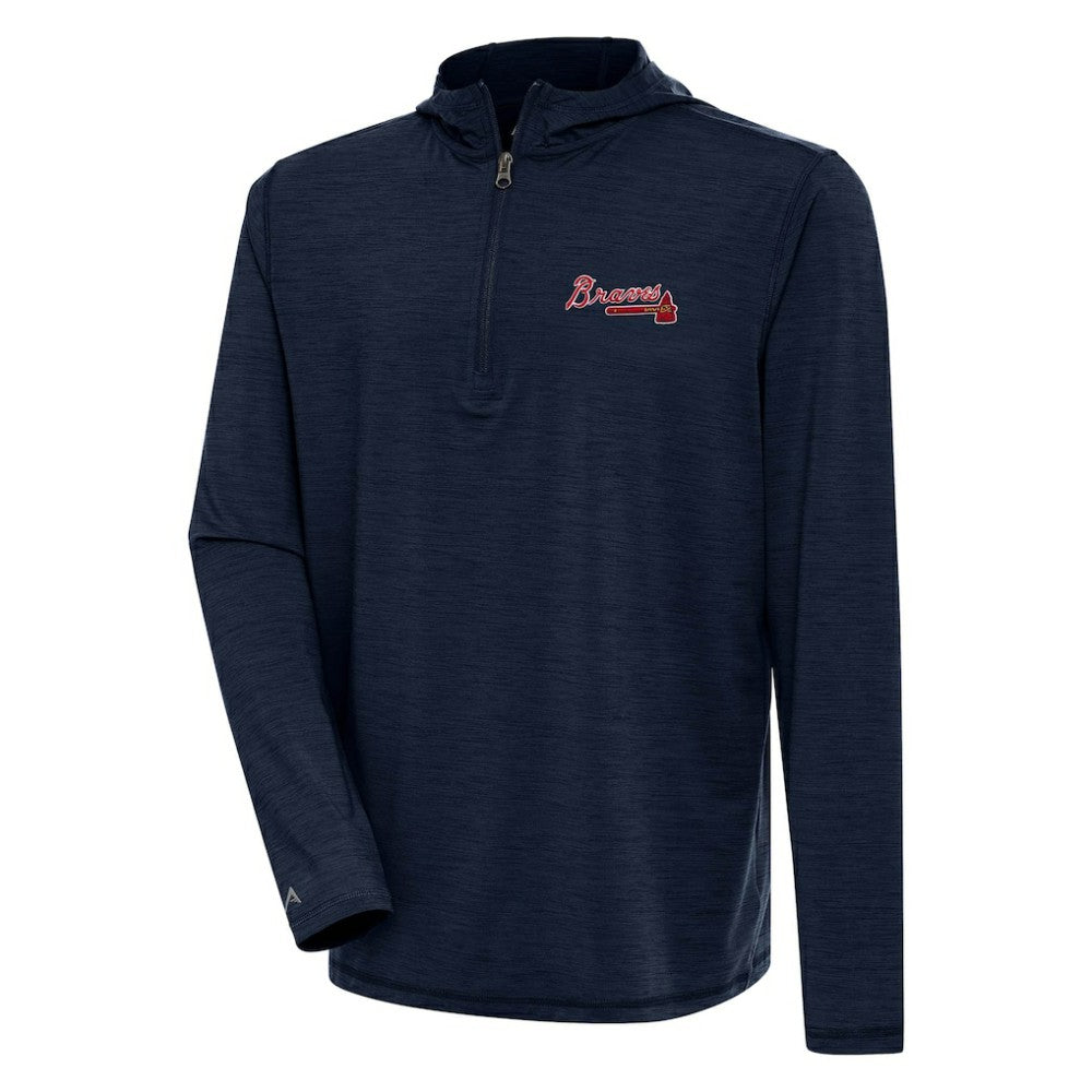 Atlanta Braves Antigua Tidy Quarter-Zip Hoodie Online