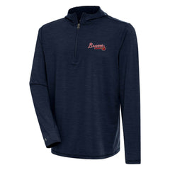Atlanta Braves Antigua Tidy Quarter-Zip Hoodie Online