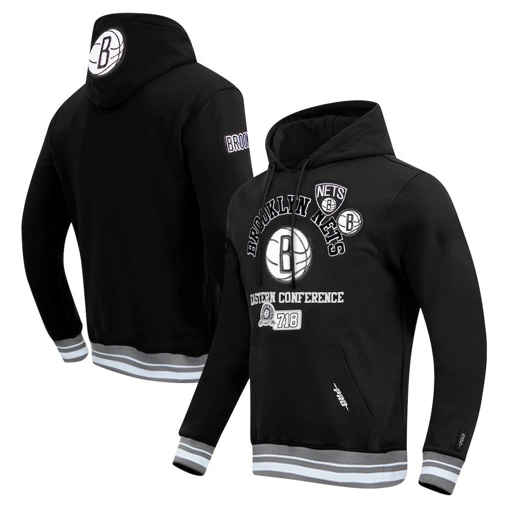Brooklyn Nets Pro Standard Area Code Pullover Hoodie Black