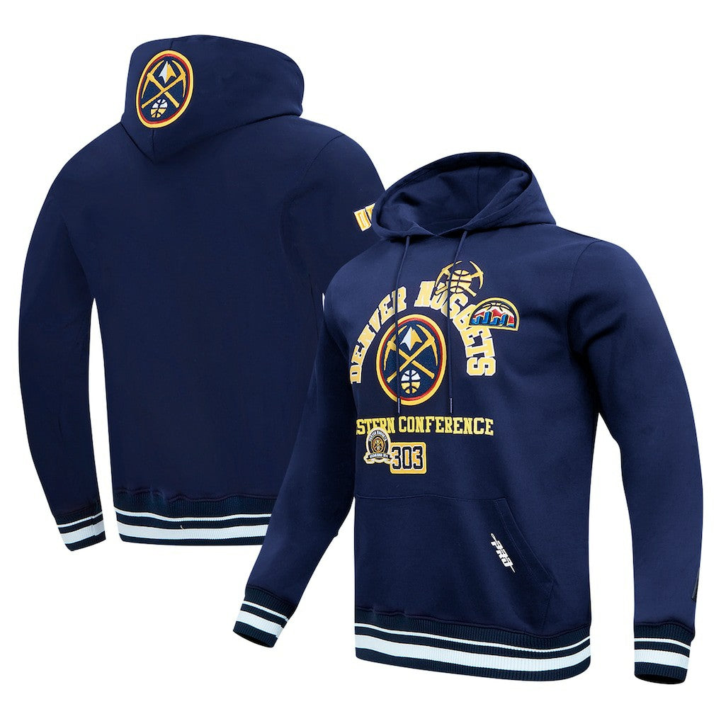 Denver Nuggets Pro Standard Area Code Pullover Hoodie Navy