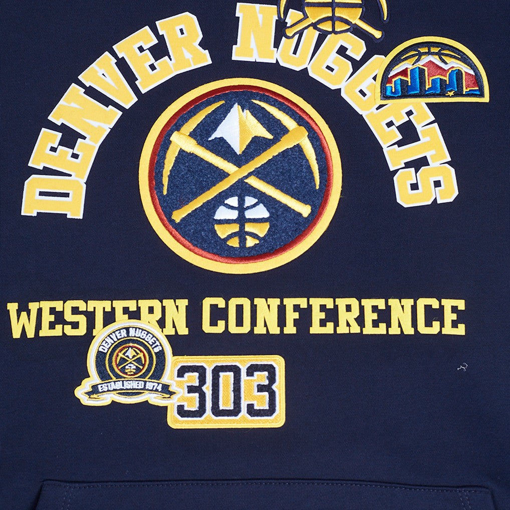 Denver Nuggets Pro Standard Area Code Pullover Hoodie Navy